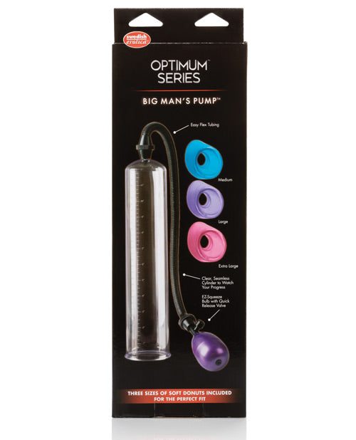 Big Man's Pump 12" & 3 Sized Sleeves - Clear