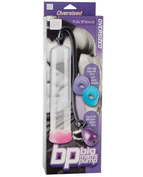 Big Man's Pump 12" & 3 Sized Sleeves - Clear