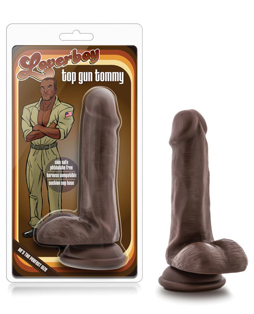 Coverboy Top Gun Tommy 6" Realistic Dildo Brown