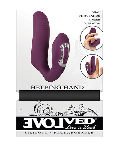Evolved Helping Hand Finger Vibe - Purple