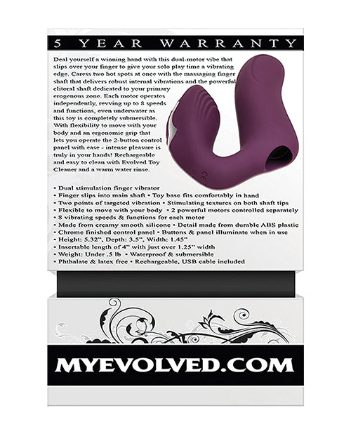 Evolved Helping Hand Finger Vibe - Purple