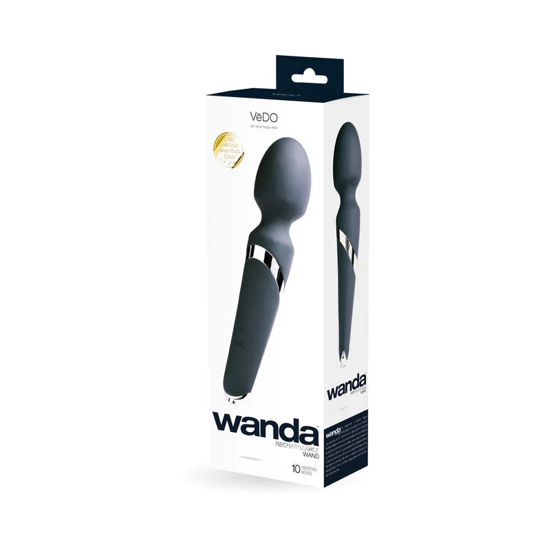 VeDO Wanda Rechargeable Wand Vibrator Just Black
