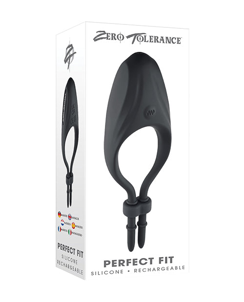 Zero Tolerance Perfect Fit Vibrating Cock Ring - Black