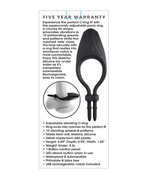 Zero Tolerance Perfect Fit Vibrating Cock Ring - Black