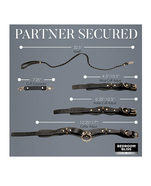Bedroom Bliss Lover's Restraint Set - Black
