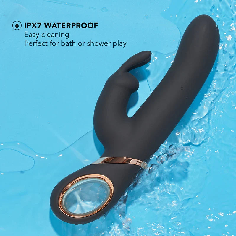 Blush Victoria Rabbit Vibrator - Black