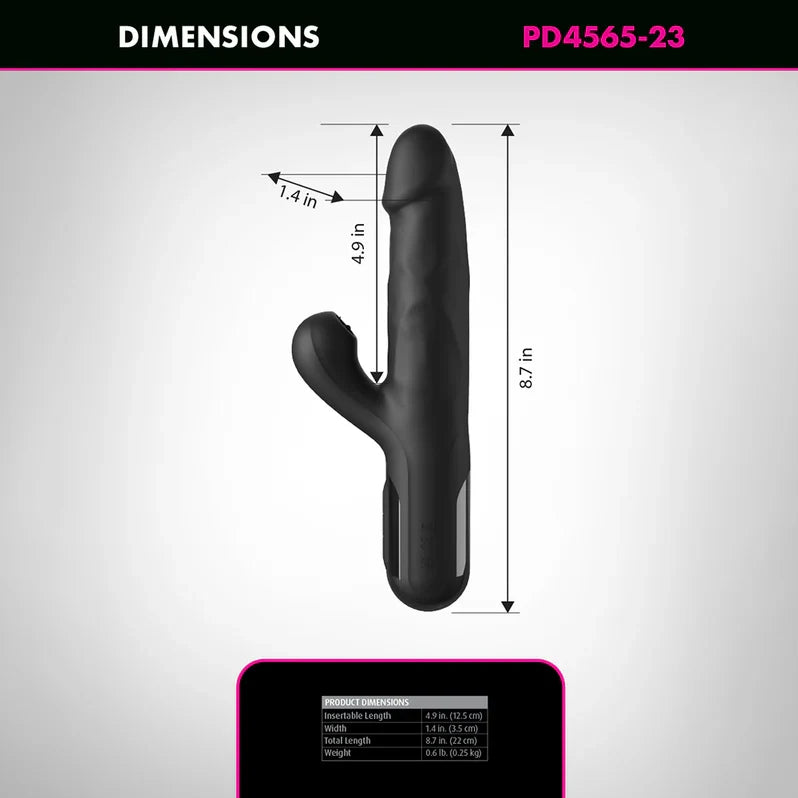 Fetish Fantasy Series Sonix Silicone Thruster Rabbit Vibe