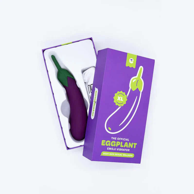 Emojibator XL Eggplant Vibrator