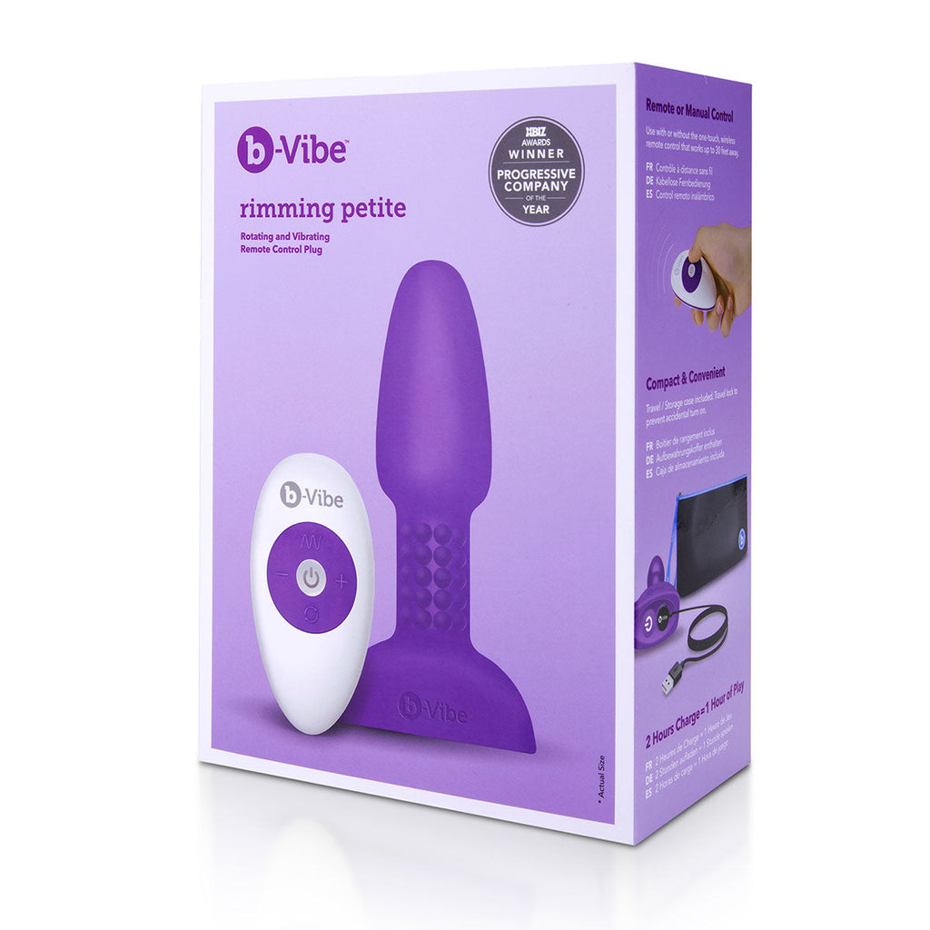 b-Vibe Petite Rimming Plug - Purple
