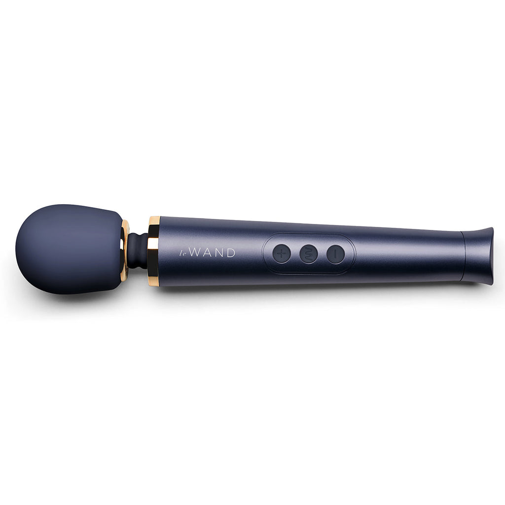 Le Wand Petite Vibrating Wand Massager - Navy Blue