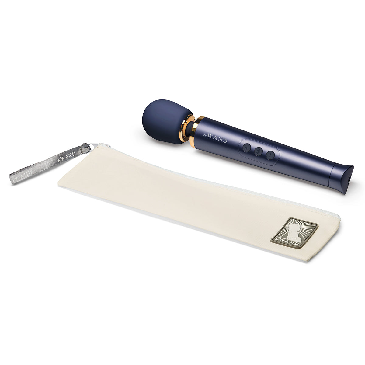 Le Wand Petite Vibrating Wand Massager - Navy Blue