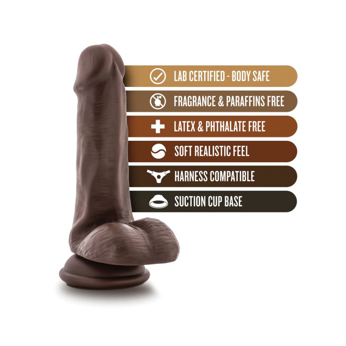 Coverboy Top Gun Tommy 6" Realistic Dildo Brown