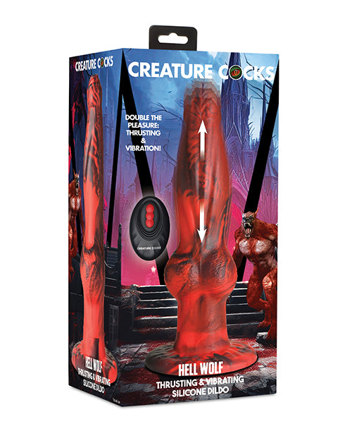 Creature Cocks Hell-Wolf Thrusting & Vibrating Silicone Dildo