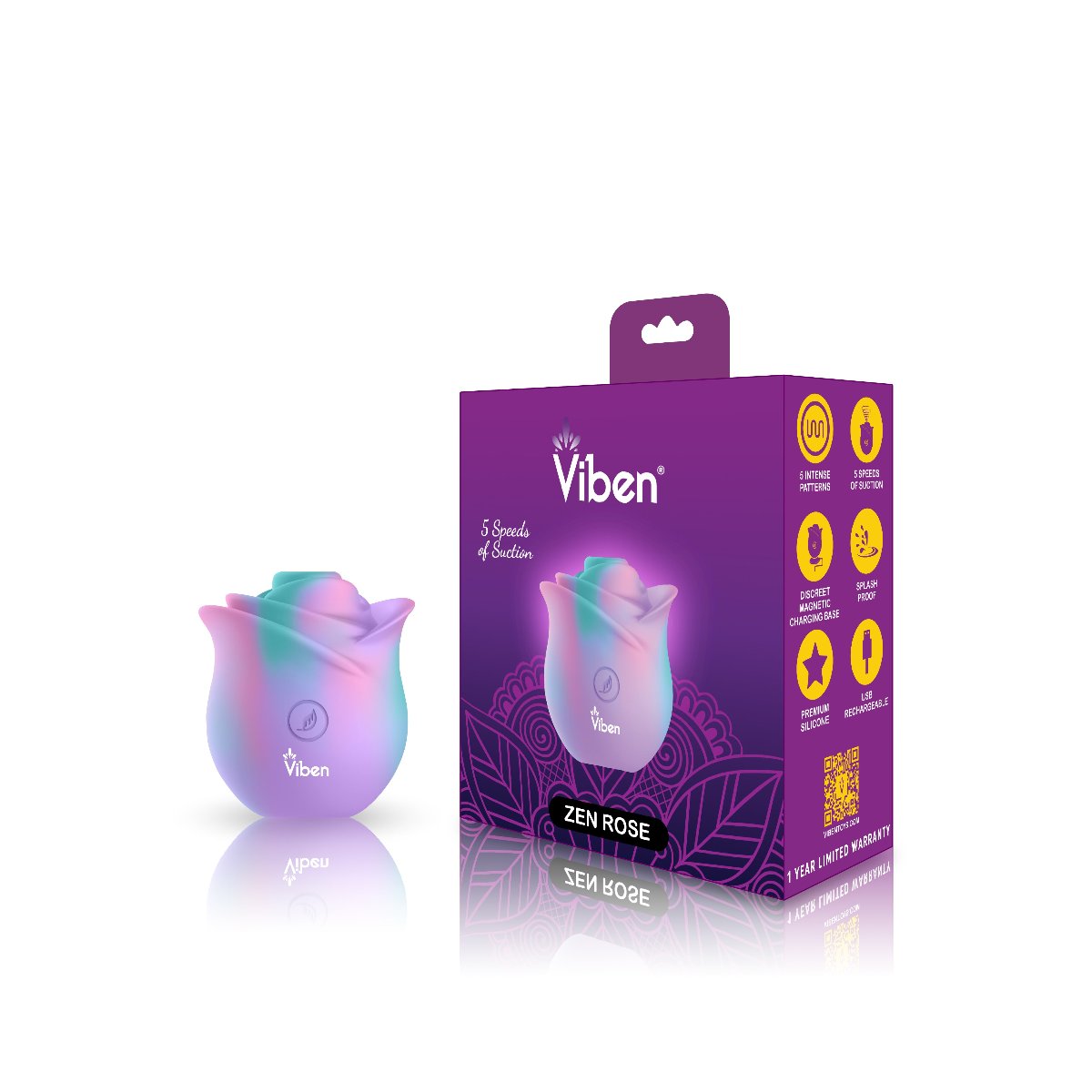 Viben Zen Rose Strong Clitoral Stimulator