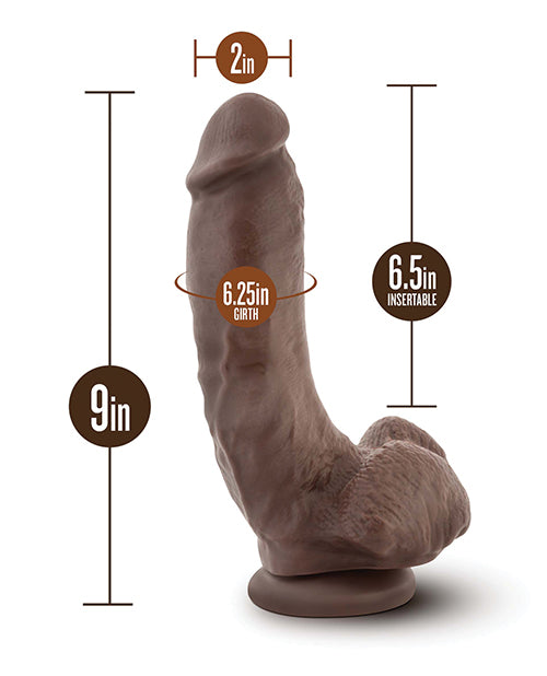 Coverboy The Mechanic 9" Dildo - Chocolate