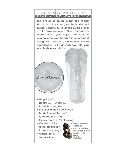 Zero Tolerance The Clear Choice Stroker