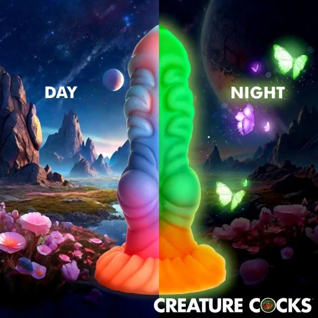 Creature Cocks Alien Invader Glow-in-the-Dark Alien Dildo