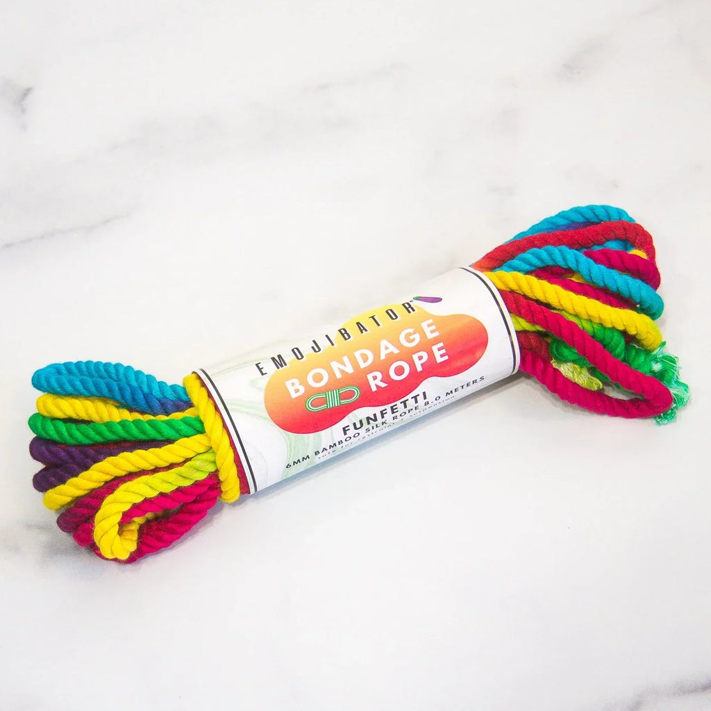 Emojibator Funfetti Rainbow Bondage Rope