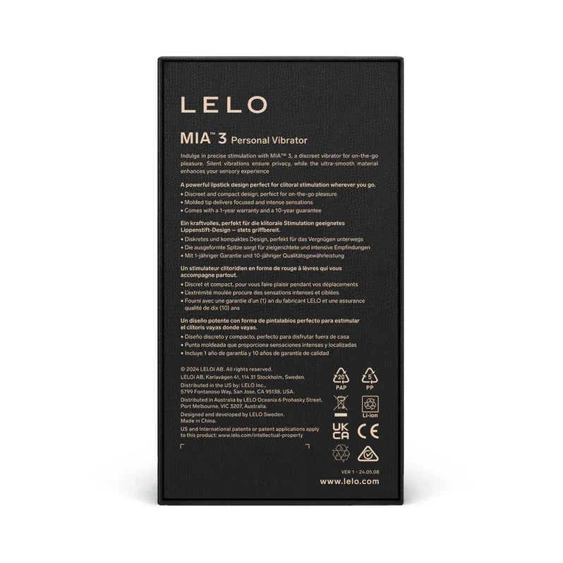 LELO MIA 3 Mini Lipstick Vibe Deep Rose