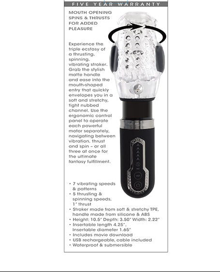 Zero Tolerance Thrill Ride Rechargeable Stroker